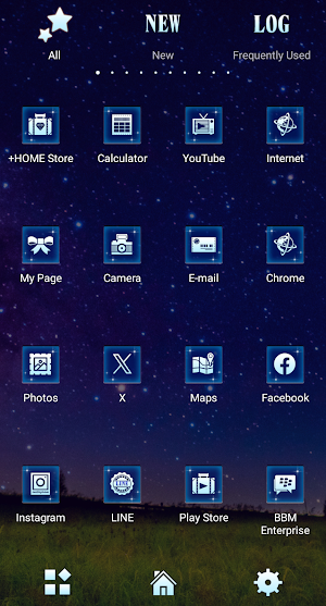 A Starry Night Theme +HOME Screenshot 2