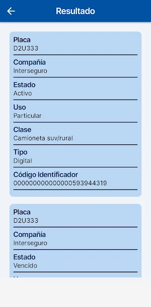 Consulta SOAT Perú Screenshot 1