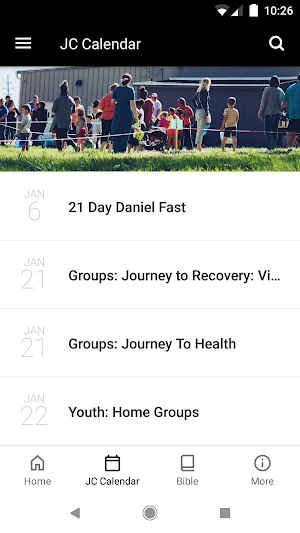 The JC App Screenshot 1