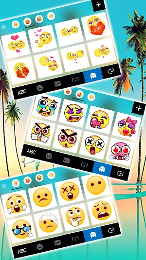 Beach Skyline Keyboard Background Screenshot 3