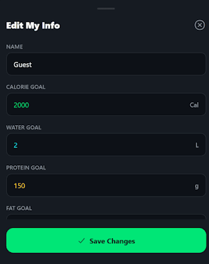 CalTrack Screenshot 2