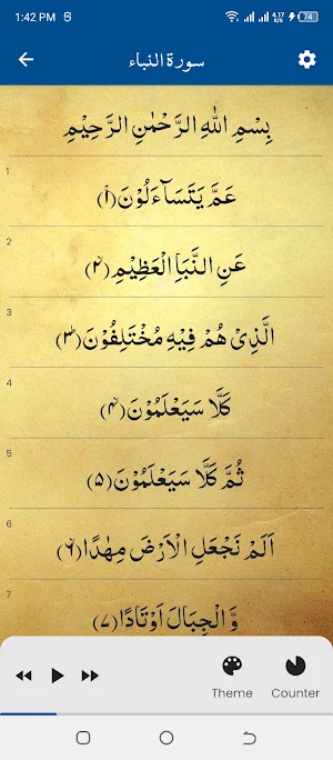 Surah Naba (سورة النباء) Screenshot 3