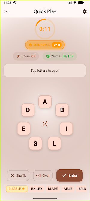 Anagram Sprint: Word Game Screenshot 2