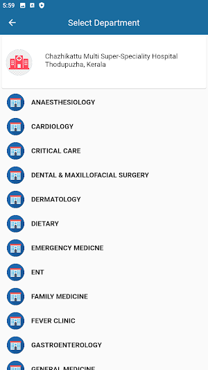 Chazhikattu Patient App Screenshot 2