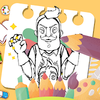 coloring: my neighbor's horror