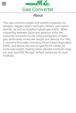 Gas Converter Screenshot 0