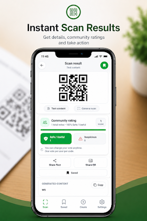 QR/Barcode Scanner & Generator Screenshot 3