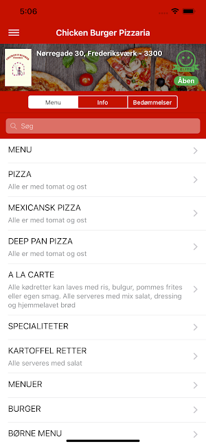 Chicken Burger Pizzaria Screenshot 0