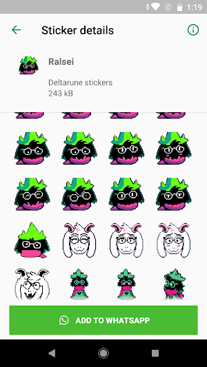 UNDERTALE and DELTARUNE stickers for WhatsApp Screenshot 2