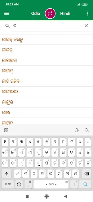 Odia Hindi Dictionary Screenshot 2