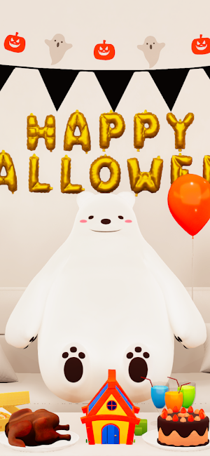 脱出ゲーム　ペンギンくんとシロクマのハロウィンパーティー Screenshot 1