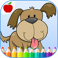 Dogs, Cats & Happy Pets Coloring Book Game