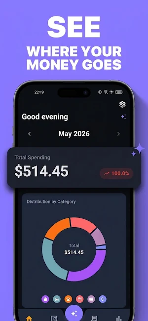 CashWhisper: Budget Expense AI Screenshot 1