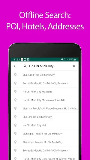 Ho Chi Minh City Offline Map and Travel Guide Screenshot 2
