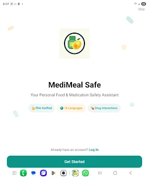 MediMeal Safe Screenshot 1