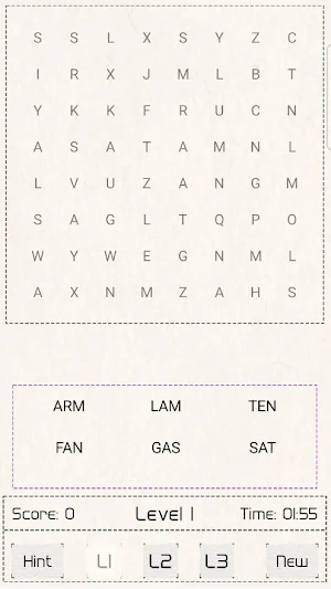 Grid Word Challenge Pro Screenshot 0