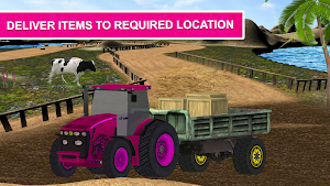 Pink Girl Farm Truck Driver Screenshot 3