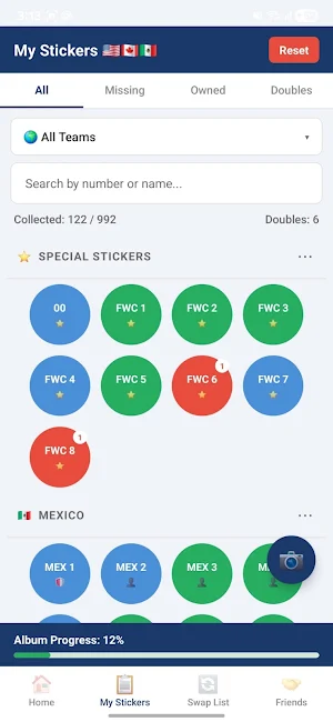 Sticker Tracker 2026 Screenshot 2