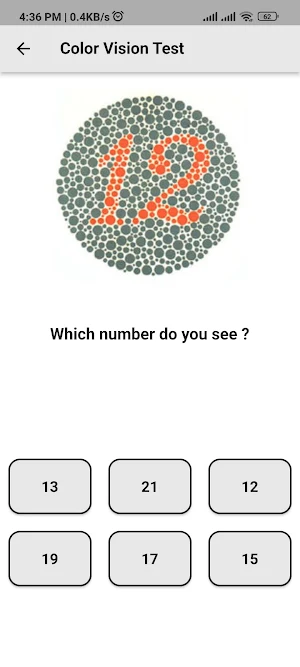 Color Blind Test Screenshot 1