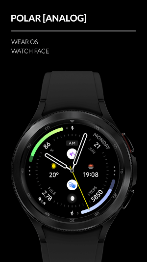 Awf Polar Analog - watch face Screenshot 0