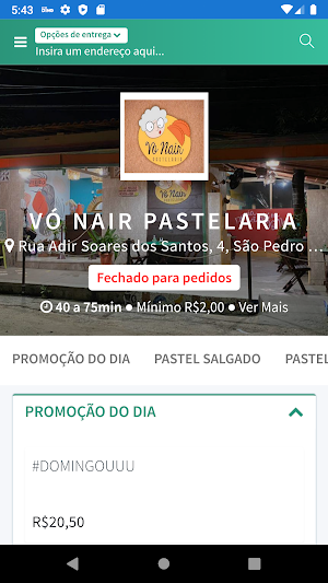 Vó Nair Pastelaria Screenshot 0