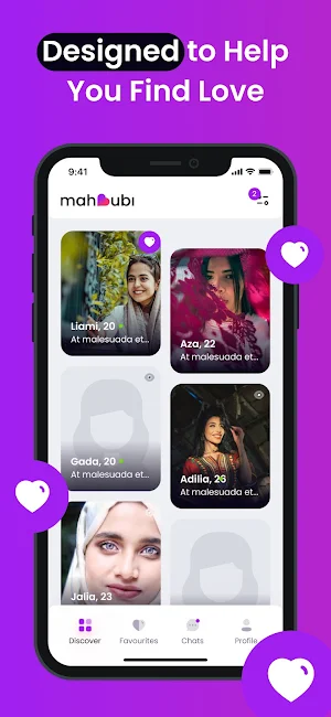 Mahbubi - تطبيق زواج وتعارف Screenshot 1