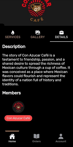 Con Azucar Café Screenshot 2