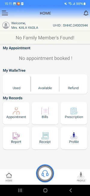 Sindhu Patient Portal Screenshot 2