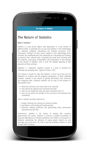 Basics of Statistics Screenshot 0