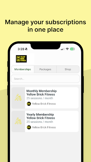 Yellow Brick Fitness Screenshot 3