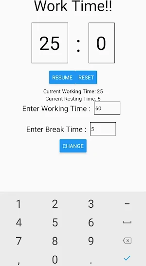 Pomodoro Timer Screenshot 2