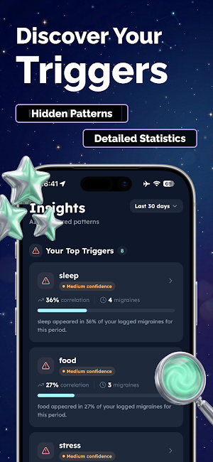 Claru – Migraine Tracker & AI Screenshot 3