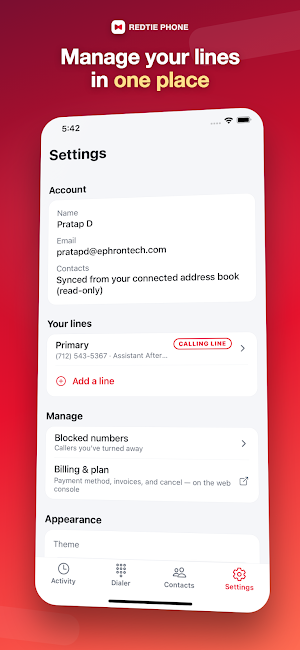 Redtie Phone Screenshot 3
