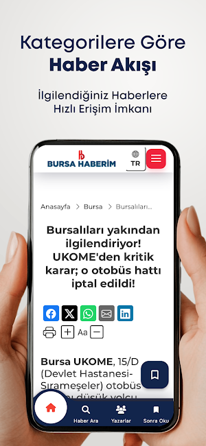 Bursa Haberim Screenshot 1