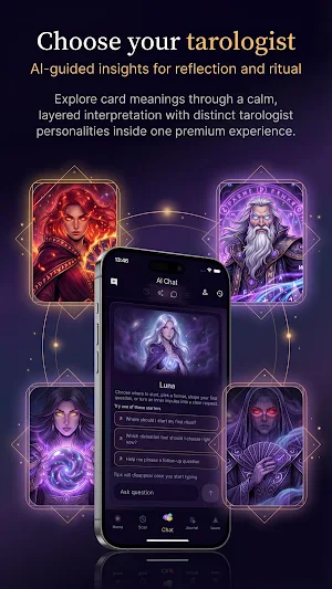 Mystic Tarot AI: Card Reading Screenshot 1