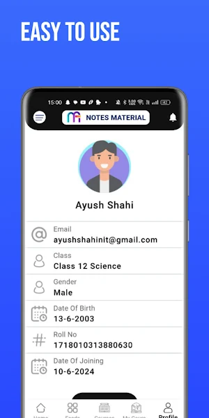 Notes Materials App Screenshot 2