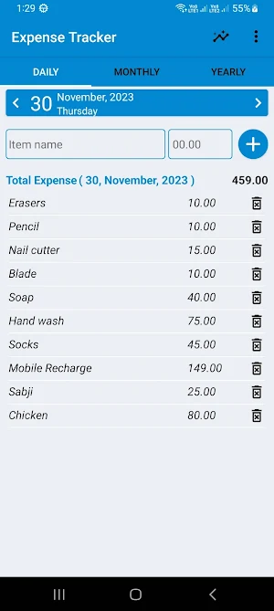 Expense Tracker App Screenshot 0