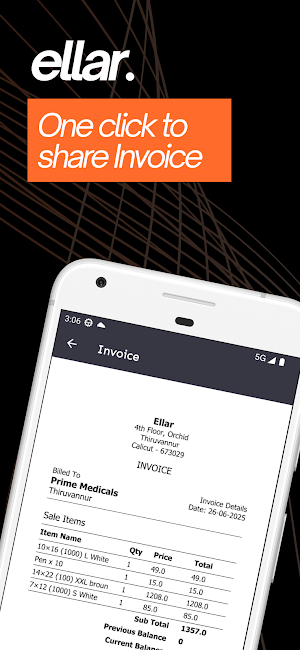 ellar: billing app for agency Screenshot 3