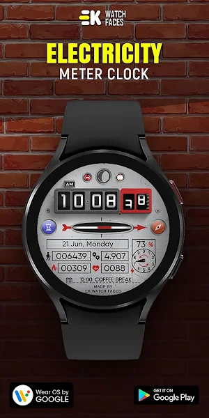 Electricity Meter - Watch Face Screenshot 0
