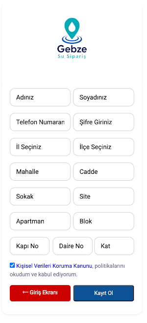 Gebze Su Sipariş Screenshot 3