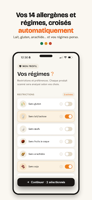 Codiz : scanner allergènes Screenshot 2