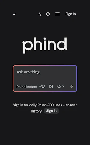 Phind - Ai Search Engine Screenshot 0