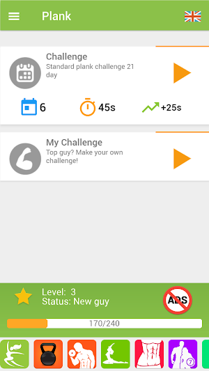 Plank challenge BeStronger Screenshot 1