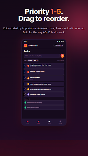 Dopamodoro: Stop ADHD Freeze Screenshot 3