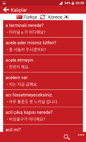 Korean - Turkish : Dictionary & Education Screenshot 2