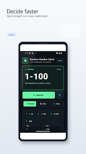 Random Number Quick Screenshot 1
