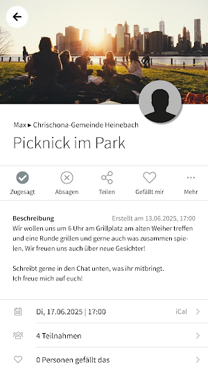 Chrischona-Gemeinde Heinebach Screenshot 2