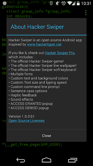 Hacker Swiper Screenshot 2