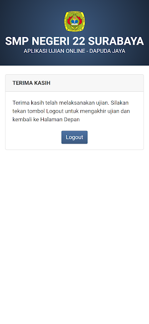 Exam SMP Negeri 22 Surabaya Screenshot 2