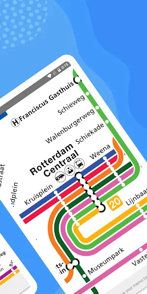 Rotterdam Metro Tram Bus Map Screenshot 2